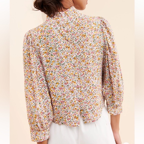 Rolla's Stephanie Coast Floral cropped Blouse - Picture 3 of 5